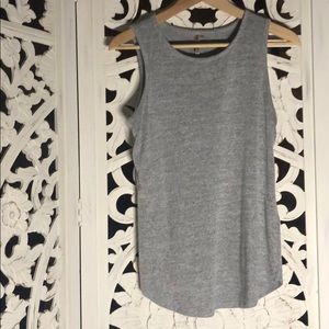Banana Republic knit grey muscle tank.